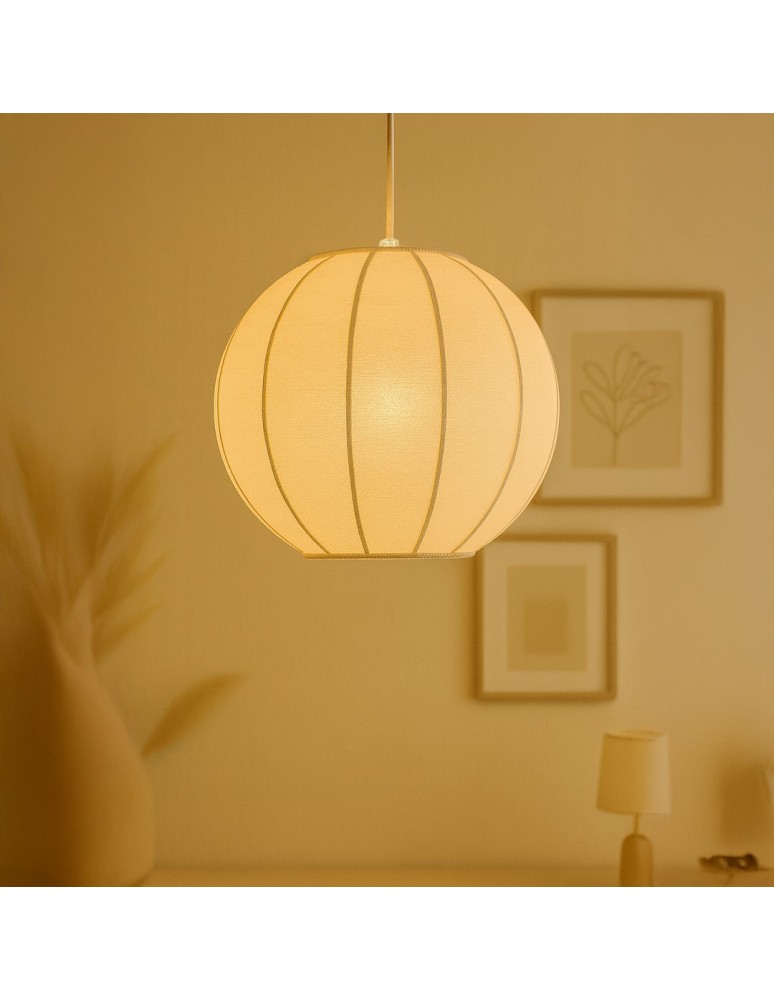 Milagro Lampa wisząca Dana Biały 1xE27 ML1805