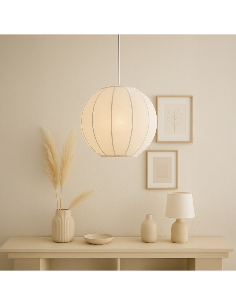 Milagro Lampa wisząca Dana Biały 1xE27 ML1805