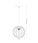 Milagro Lampa wisząca Dana Biały 1xE27 ML1805