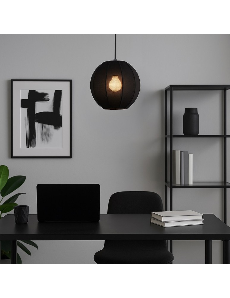 Milagro Lampa wisząca Dana Czarny 1xE27 ML1806