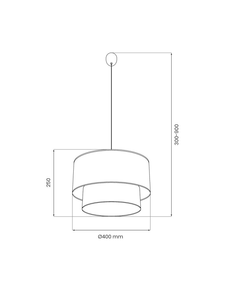 Milagro Lampa wisząca BUENO 1xE27 MLP1827