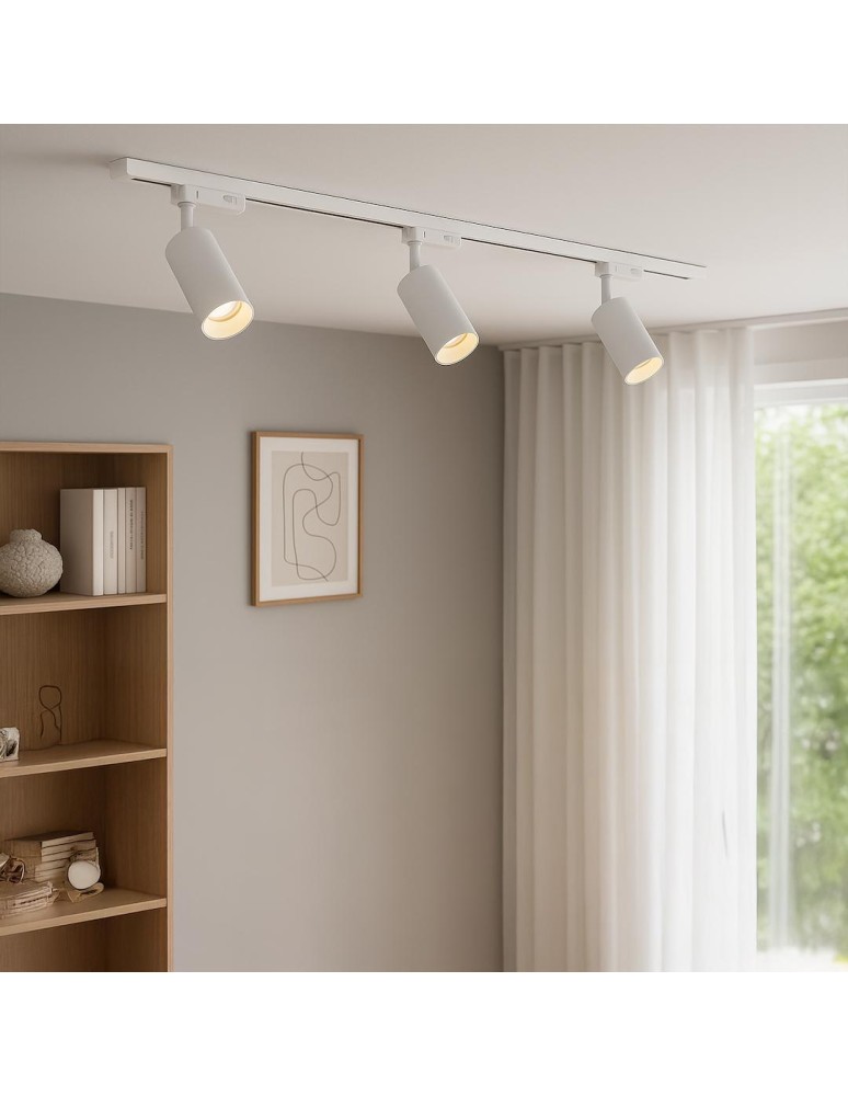 Milagro Track Spot Pipe Biały 1xGU10 3-obwodowy ML2061