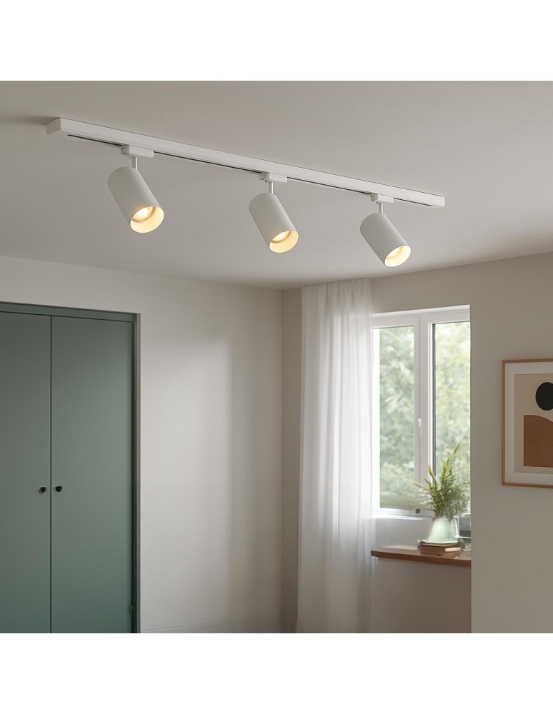 Milagro Track Spot Pipe Biały 1xGU10 3-obwodowy ML2061