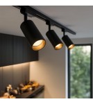 Milagro Track Spot Pipe Czarny 1xGU10 3-obwodowy ML2062