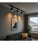 Milagro Track Spot Pipe Czarny 1xGU10 3-obwodowy ML2062