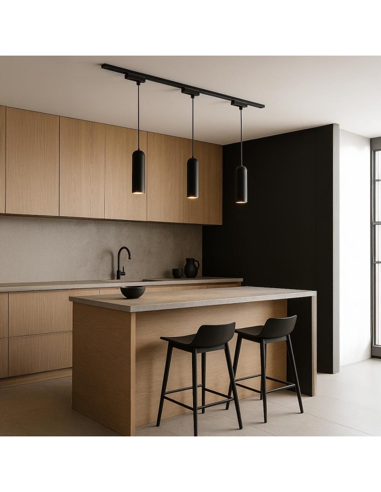 Milagro Oprawa Pipe Track Zwis Czarny 1xGU10 ML2063