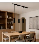 Milagro Oprawa Pipe Track Zwis Czarny 1xGU10 3-obwodowy ML2064