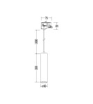 Milagro Oprawa Pipe Track Zwis Czarny 1xGU10 3-obwodowy ML2064