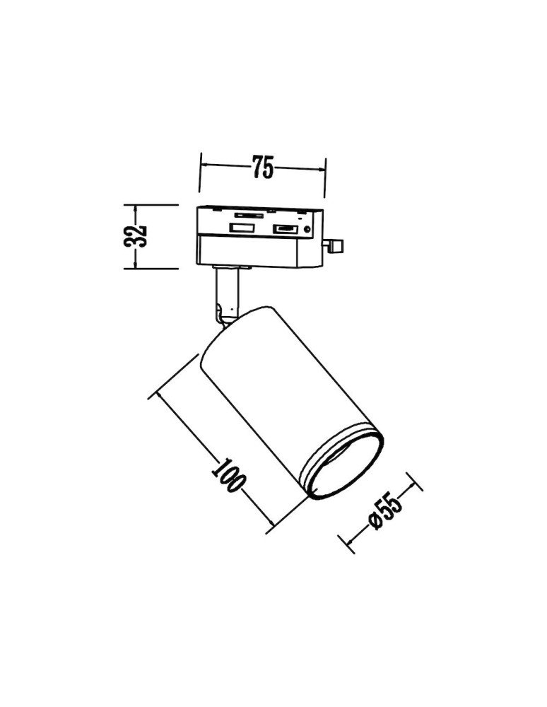 Milagro Oprawa Pipe Ring Track Biały 1xGU10 ML2066