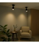 Milagro Oprawa Pipe Ring Spot Czarny 1xGU10 ML2067