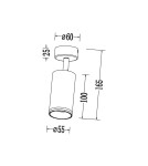 Milagro Oprawa Pipe Ring Spot Czarny 1xGU10 ML2067