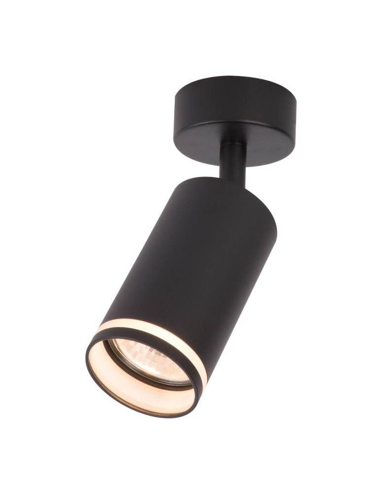 Milagro Oprawa Pipe Ring Spot Czarny 1xGU10 ML2067