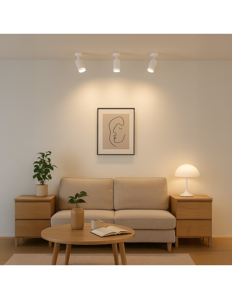 Milagro Oprawa Pipe Ring Spot Biały 1xGU10 ML2068