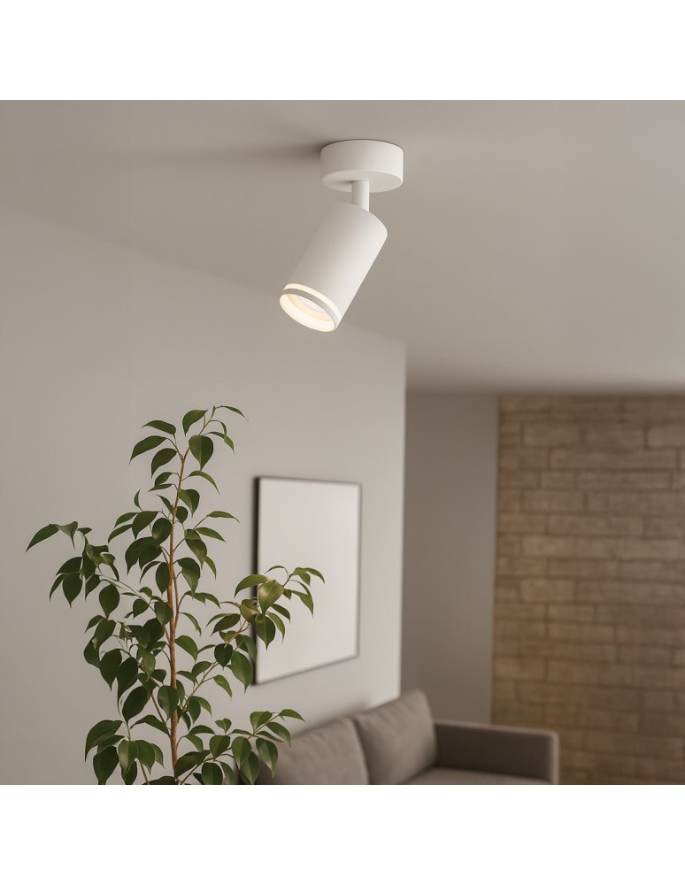 Milagro Oprawa Pipe Ring Spot Biały 1xGU10 ML2068