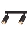 Milagro Oprawa Pipe Ring Spot Czarny 2xGU10 ML2069