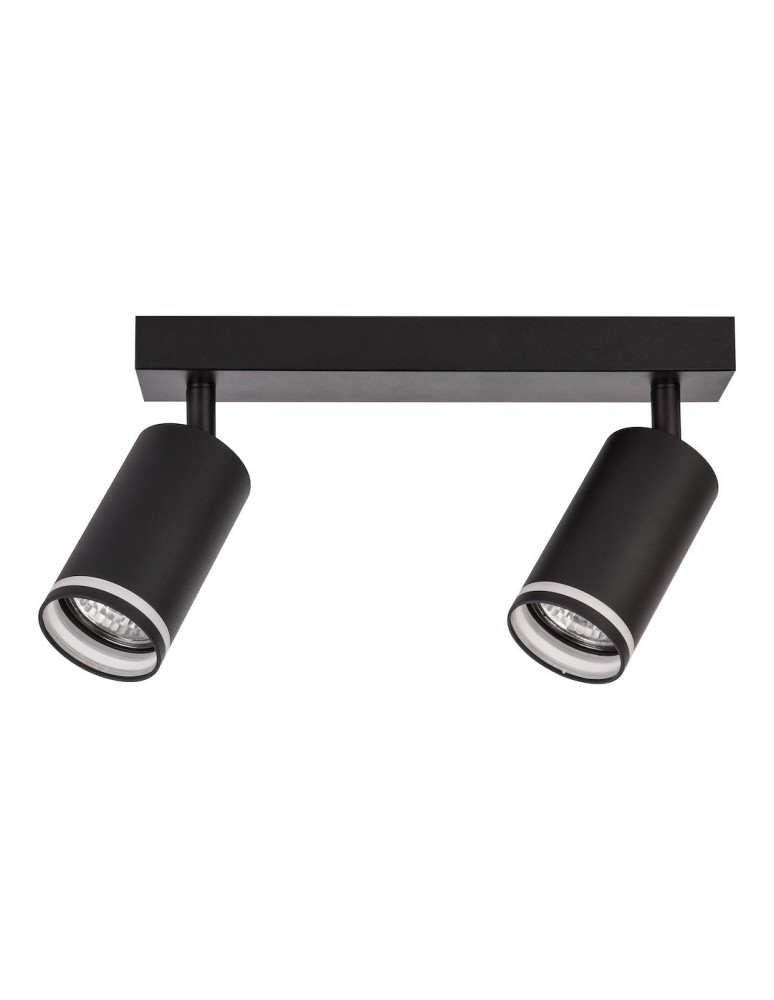 Milagro Oprawa Pipe Ring Spot Czarny 2xGU10 ML2069