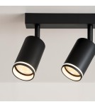 Milagro Oprawa Pipe Ring Spot Czarny 2xGU10 ML2069