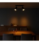 Milagro Oprawa Pipe Ring Spot Czarny 2xGU10 ML2069