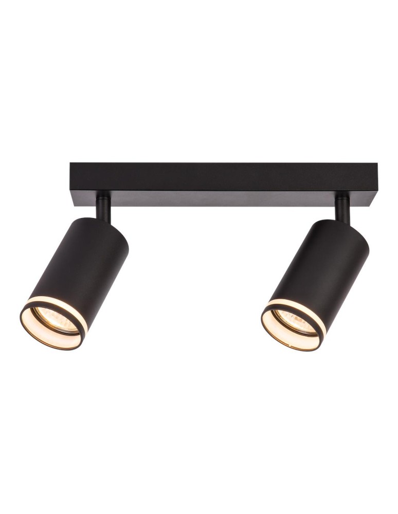 Milagro Oprawa Pipe Ring Spot Czarny 2xGU10 ML2069