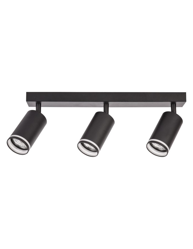 Milagro Oprawa Pipe Ring Spot Czarny 3xGU10 ML2071