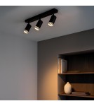 Milagro Oprawa Pipe Ring Spot Czarny 3xGU10 ML2071