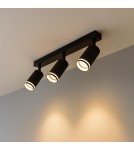 Milagro Oprawa Pipe Ring Spot Czarny 3xGU10 ML2071