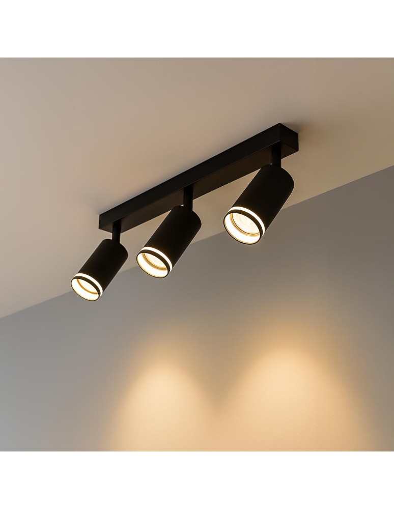 Milagro Oprawa Pipe Ring Spot Czarny 3xGU10 ML2071