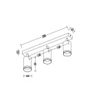 Milagro Oprawa Pipe Ring Spot Biały 3xGU10 ML2072