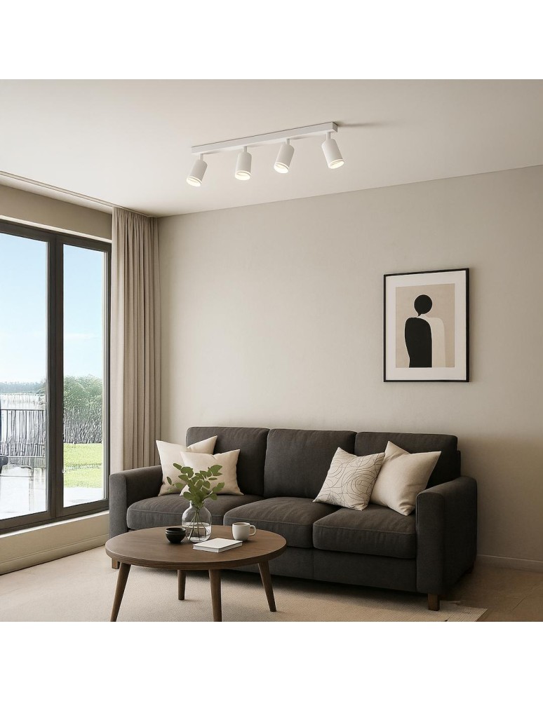 Milagro Oprawa Pipe Ring Spot Biały 4xGU10 ML2074