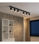 Milagro Oprawa Pipe Ring Spot Czarny 6xGU10 ML2075