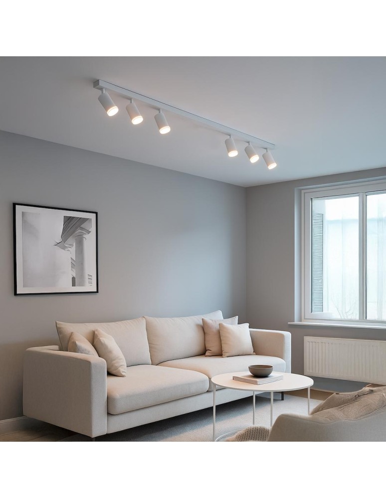 Milagro Oprawa Pipe Ring Spot Biały 6xGU10 ML2076