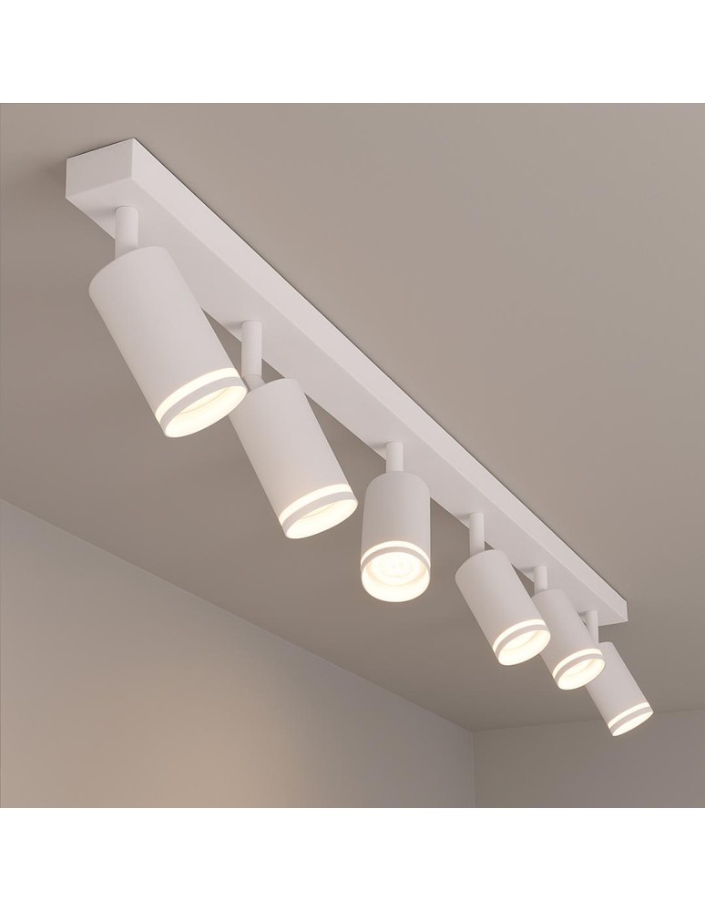 Milagro Oprawa Pipe Ring Spot Biały 6xGU10 ML2076