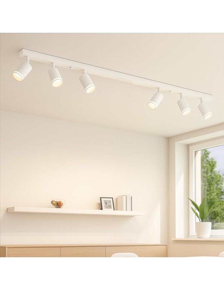 Milagro Oprawa Pipe Ring Spot Biały 6xGU10 ML2076