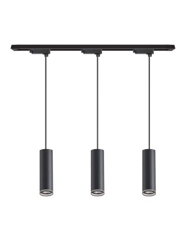 Milagro Zestaw Oprawa Pipe Ring Track Zwis Czarny 3xGU10 1m ML2079 - product 2