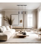 Milagro Zestaw Oprawa Pipe Ring Track Zwis Czarny 3xGU10 1m ML2079