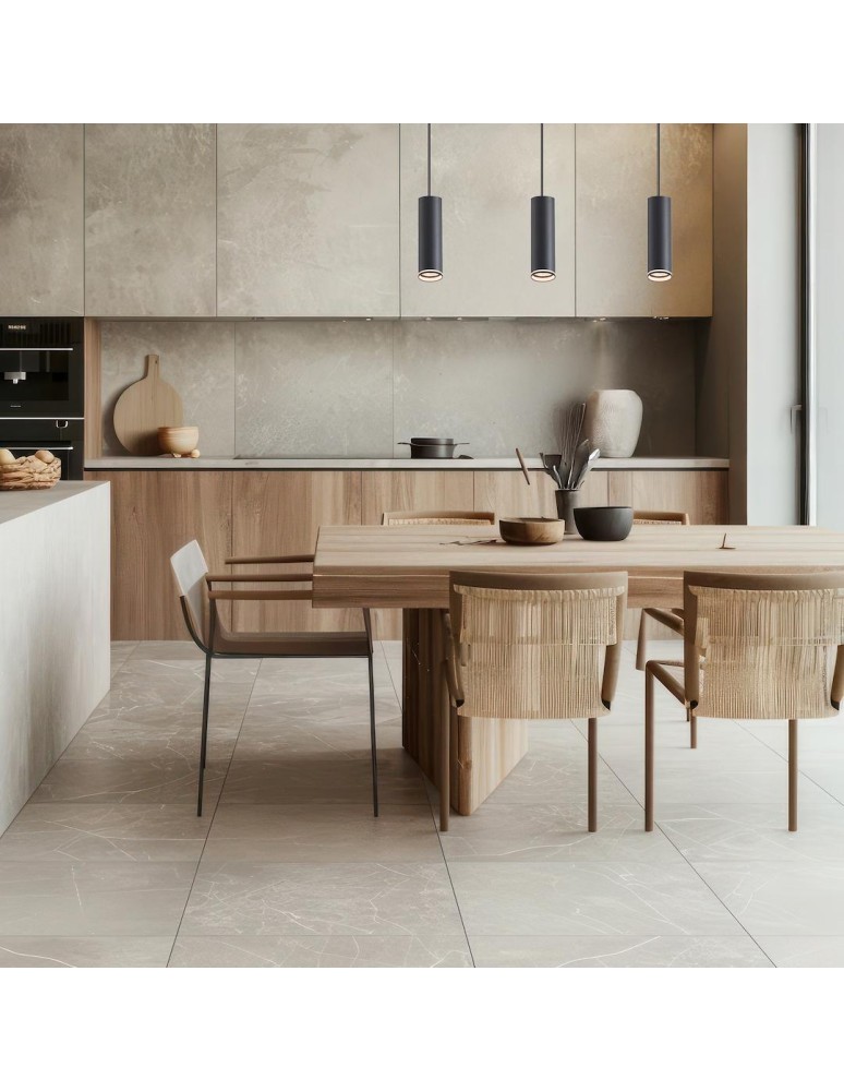 Milagro Zestaw Oprawa Pipe Ring Track Zwis Czarny 3xGU10 1m ML2079