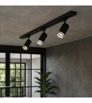 Milagro Zestaw Oprawa Pipe Ring Track Czarny 3xGU10 1m ML2083