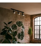 Milagro Zestaw Oprawa Pipe Ring Track Czarny 3xGU10 1m ML2083