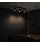 Milagro Zestaw Oprawa Pipe Ring Track Czarny 3xGU10 1m ML2083