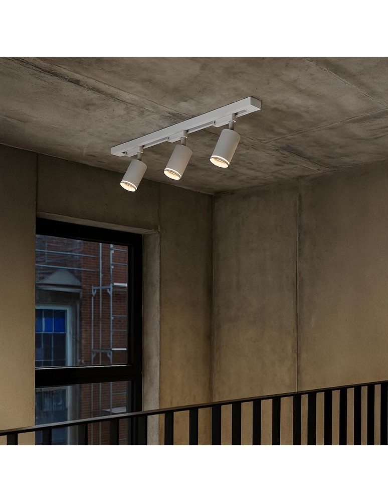 Milagro Zestaw Oprawa Pipe Ring Track Biały 3xGU10 1m ML2084