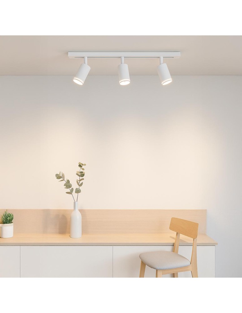 Milagro Zestaw Oprawa Pipe Ring Track Biały 3xGU10 1m ML2084