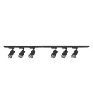 Milagro Zestaw Oprawa Pipe Ring Track Czarny 6xGU10 2m ML2085