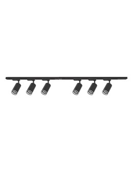 Milagro Zestaw Oprawa Pipe Ring Track Czarny 6xGU10 2m ML2085 - product 2