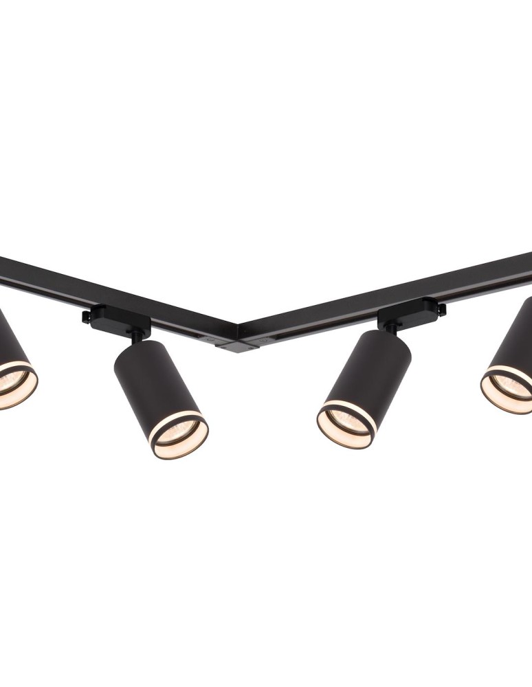 Milagro Zestaw Oprawa Pipe Ring Track Czarny 6xGU10 2m ML2085 Milagro Zestaw Oprawa Pipe Ring Track Czarny 6xGU10 2m ML2085