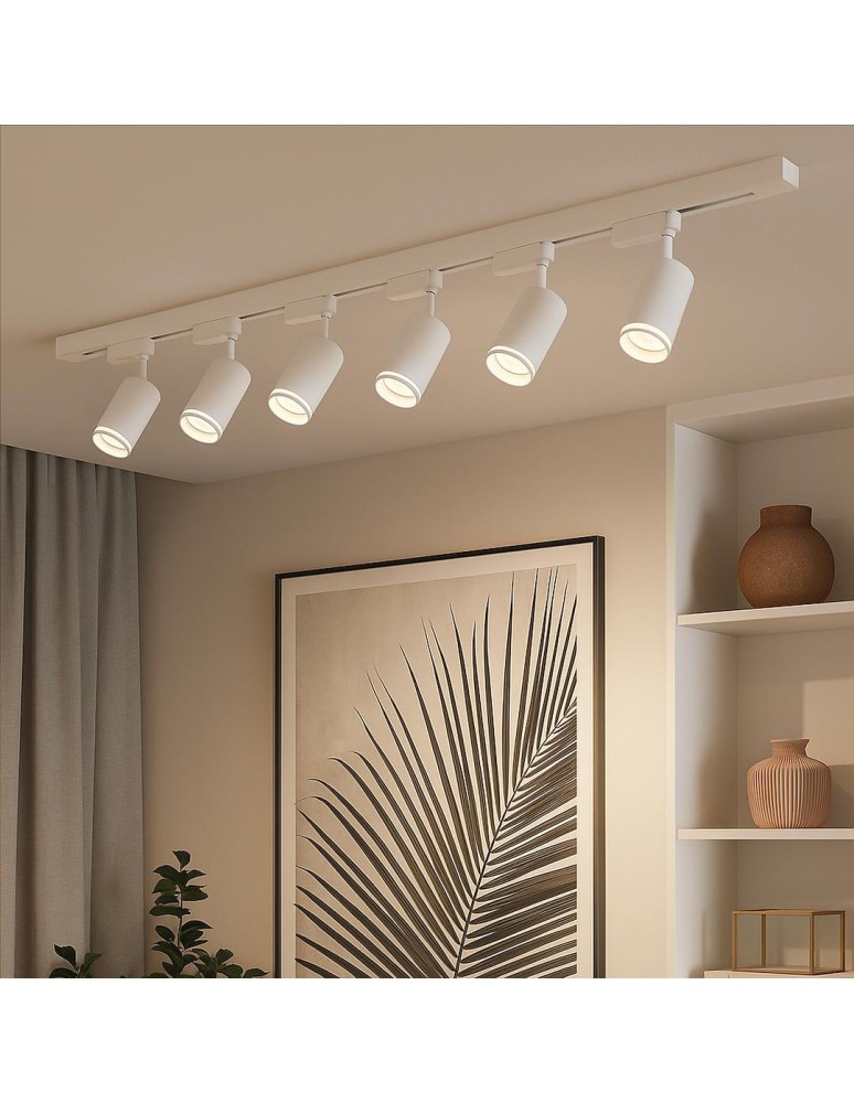 Milagro Zestaw Oprawa Pipe Ring Track Biały 6xGU10 2m ML2086