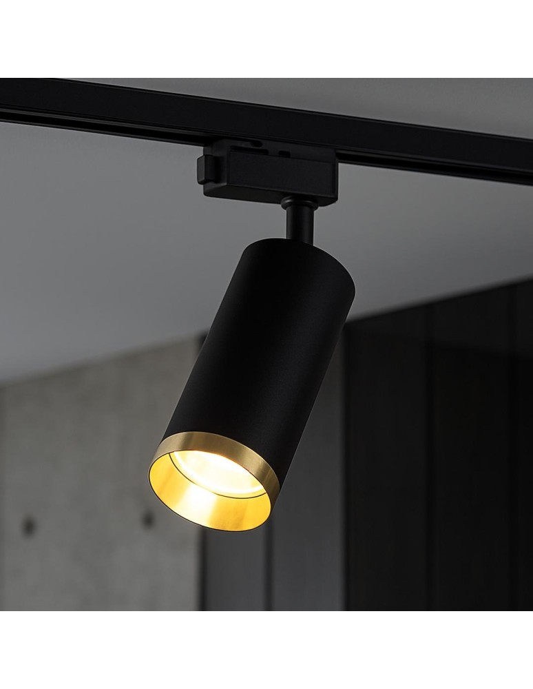 Milagro Oprawa Mica Track Czarny + Złoty 1xGU10 ML2092