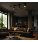 Milagro Oprawa Mica Track Czarny + Złoty 1xGU10 ML2092