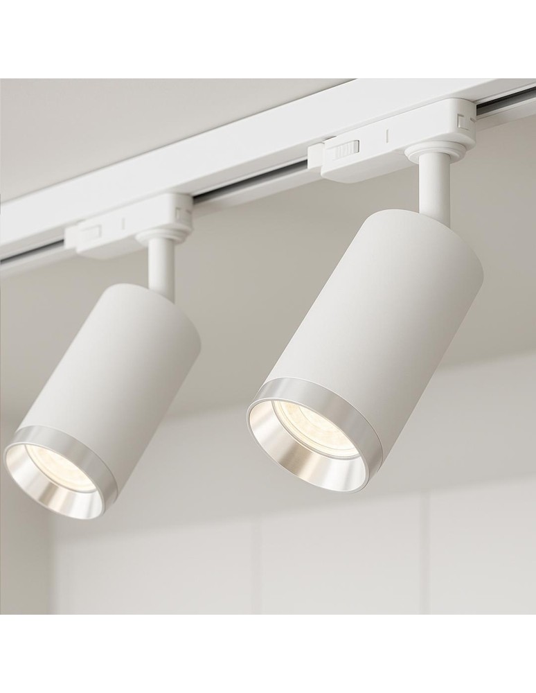 Milagro Oprawa Mica Track Biały + Chrom 1xGU10 ML2093