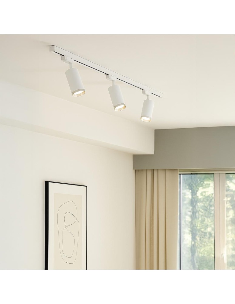 Milagro Oprawa Mica Track Biały + Chrom 1xGU10 ML2093