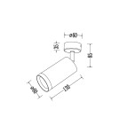 Milagro Oprawa Mica Spot Biały + Chrom 1xGU10 ML2095
